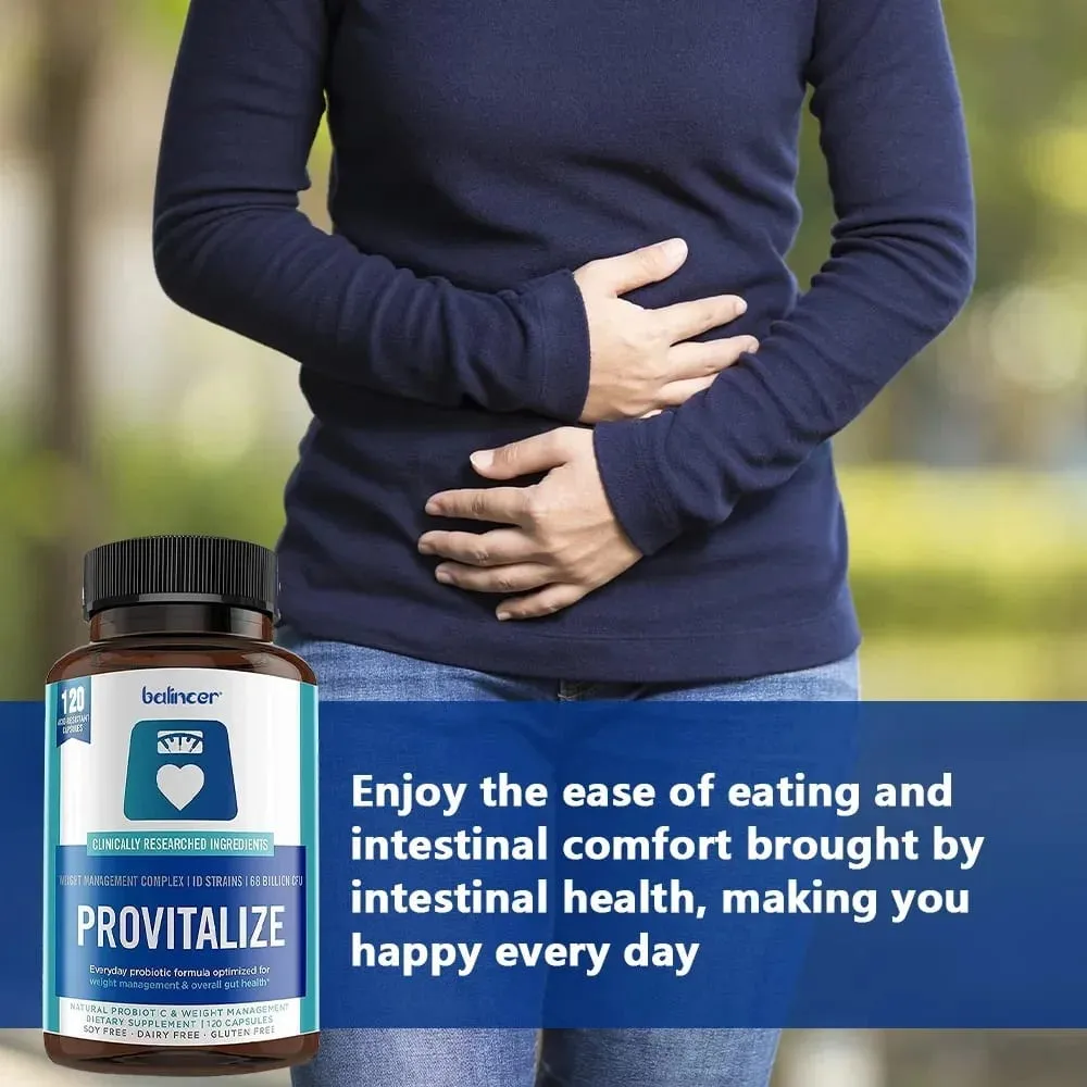 Provitalize Capsules - Support Bone & Joint and Gut Health for Digestive Health & Boosts Metabolism