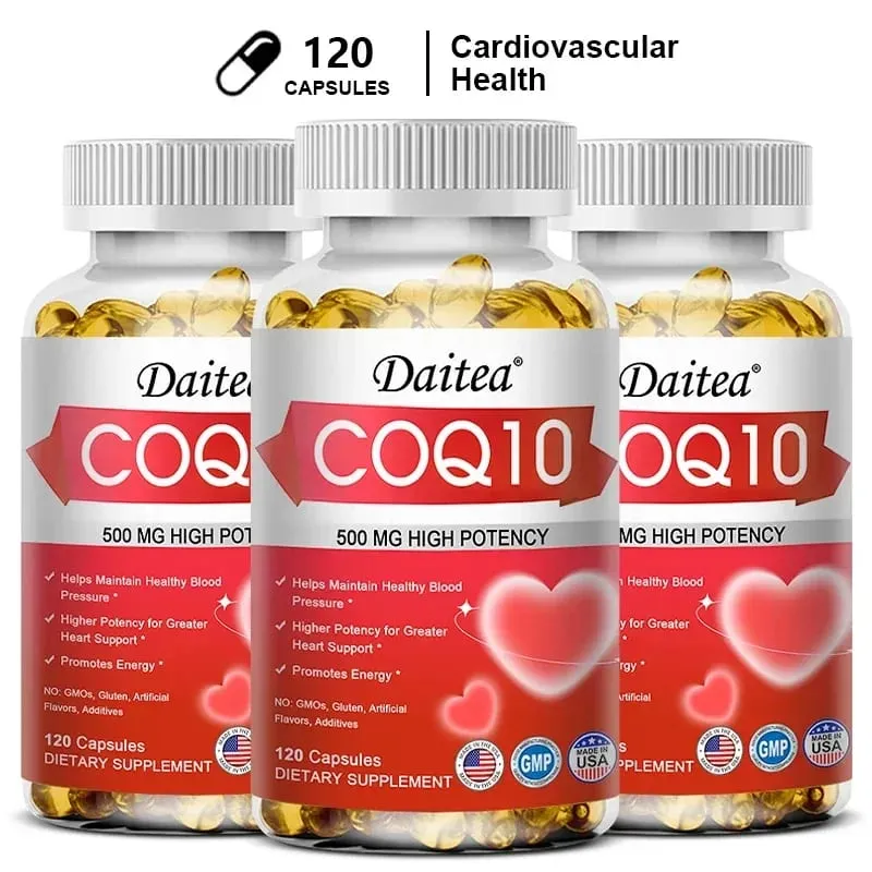 CoQ10 500 mg Softgels - Ultra High Absorption CoQ10 Supplement - Antioxidanttilskud til vaskulær og hjertesundhed — image 10