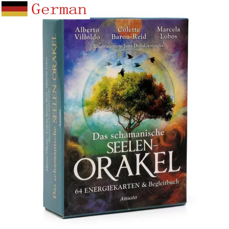 German 78pcs Das Schamanische Seelen Orakel Tarot Deck Prophecy Divination Comics Tarot Cards Family Party Board Game Toy