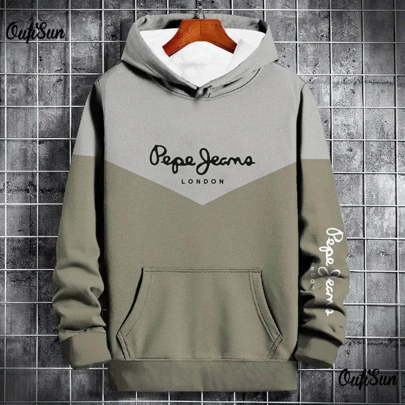 Autumn and Winter Casual Men's Hoodies Funny Splice 3D Print Sweatshirts Outdoor Sports Pullover Fashion Trend y2k Clothes Tops — image 3