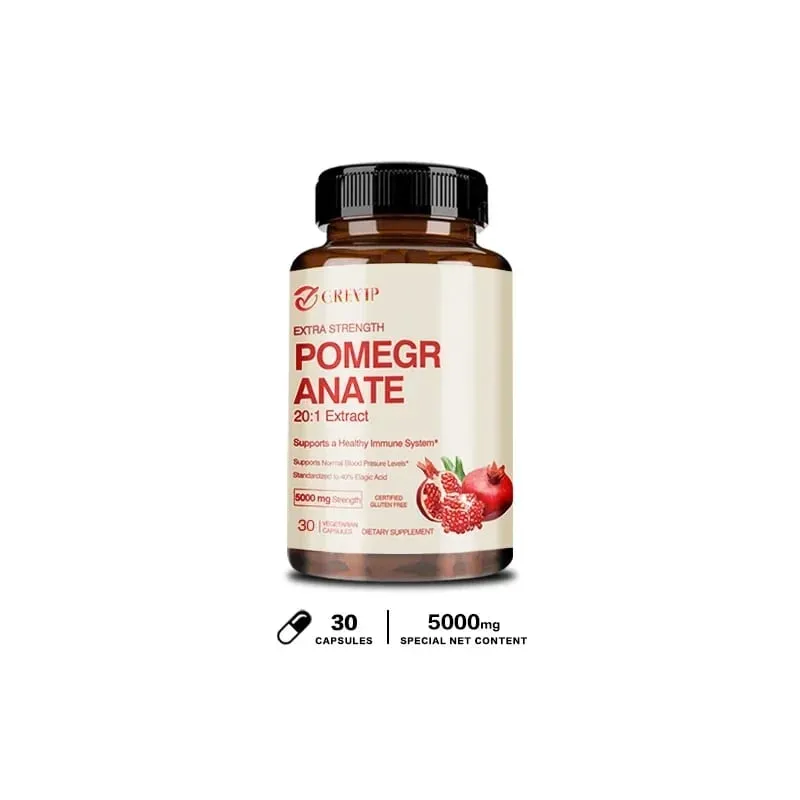 Pomegranate Extract - Antioxidant Supplements Are Beneficial for Heart Health and Joint Support and Promote Energy Production