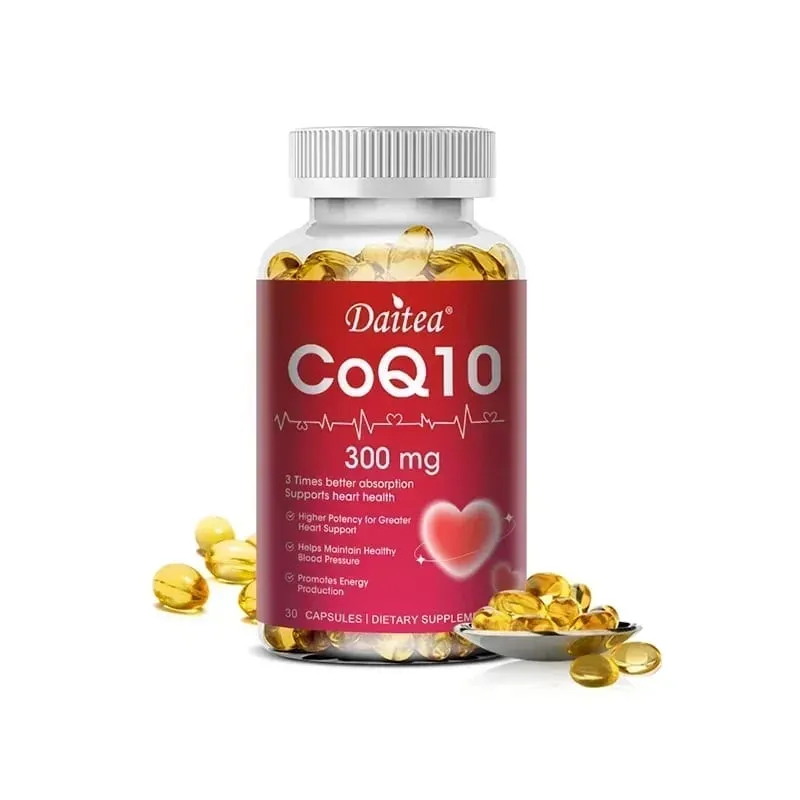 Coenzyme Q10 - 300 Mg Supports Energy Cognitive Ability and Heart Brain and Cell Health Antioxidant Improves Sleep Quality