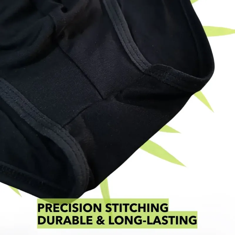 Men's Sexy High Cut Thong Bamboo Briefs Low Rise Integrated Pouch Breathable Athletic Underwear for Bodybuilder Gym Daily Wear
