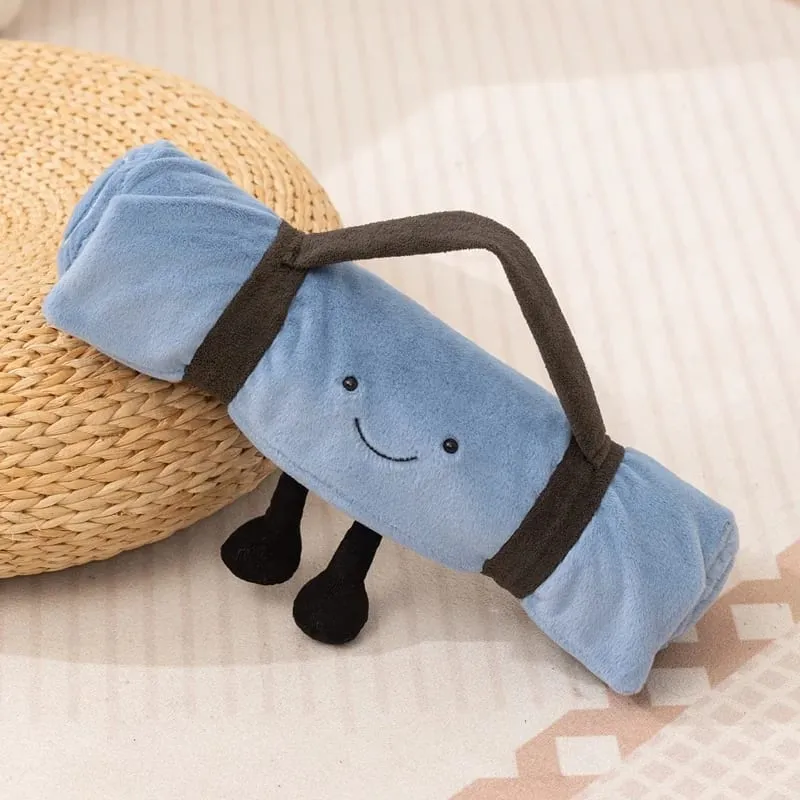Outdoor Humanoid Camping Light Mat Plush Pillow Stuffed Kawaii Plushie Decor Gift