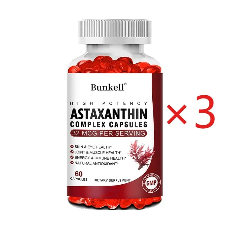 Huile de krill antarctique 120 mg astaxanthine 32 mcg capsules (EPA DHA) soutiennent l'immunité des articulations et de la peau, santé cardiovasculaire