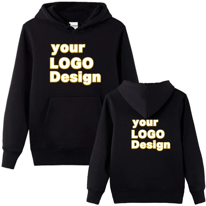 Sweats à capuche personnalisés bricolage texte Logo Image impression sweat à capuche de haute qualité personnalisé Sport décontracté sweat personnalisé cadeau de noël