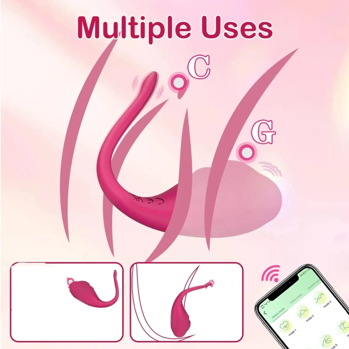 Wearable Women Egg Vibrator Wireless App Control G Spot Vaginal Stimulator Anal Vibrating Massager Sex Toy for Couples — image 4