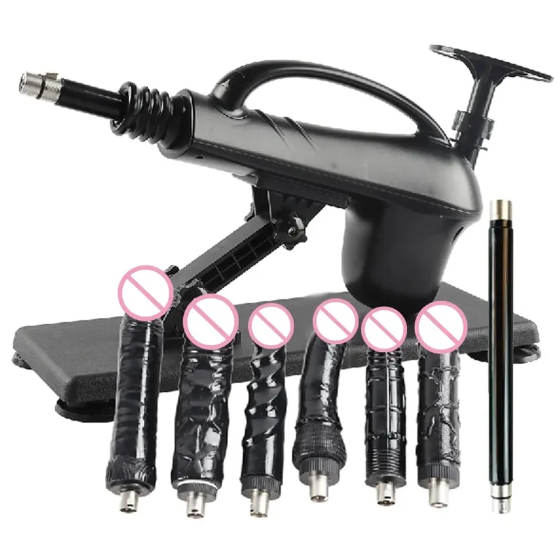 A2SS-Portable Automatic Masturbation Machine for Women with Big Dildo Men's Sex Toy Pumping Gun for Couples