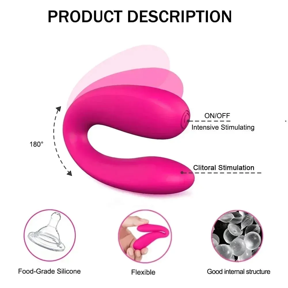 Stimulateur clitoridien en forme de U, vibrateur Vaginal Portable pour femme, masseur de point G, petit vibrateur à balle puissant, jouets sexuels portables