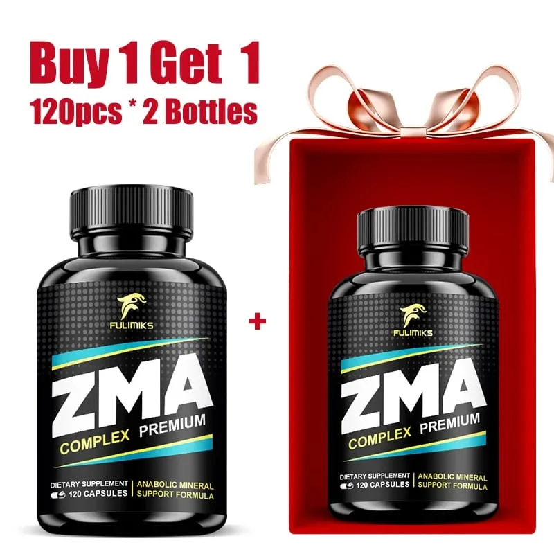 ZMA Supplements Capsules with Zinc Magnesium Vitamin B-6 Support Energy Overall Health Joint Suitable for Men & Women