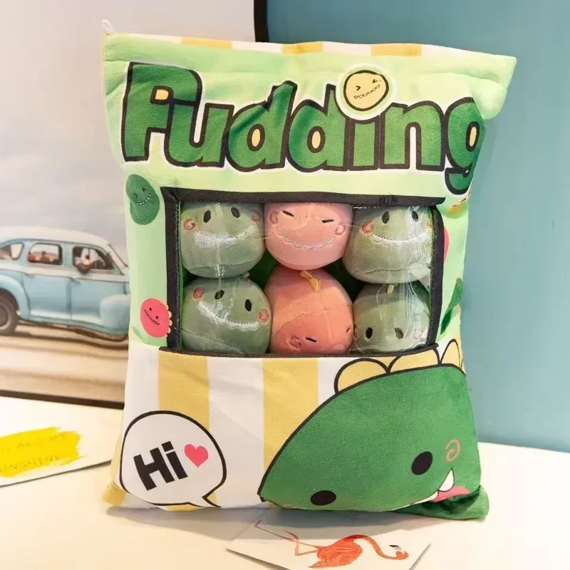Cute Cartoon Snack Bag Plush Pillow Stuffed Doll Throw Cushion Trendy Internet Famous Snack Bag Plush Toy Soft Office Home De — image 11
