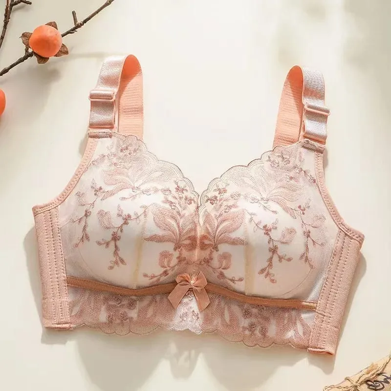 Soutien-gorge Sexy en dentelle, Push Up, doux, petit sein, Anti-affaissement, sous-vêtements pour femmes, Lingerie réglable