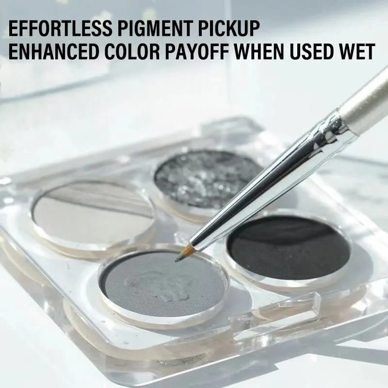 7 Pcs Professional Eye Makeup Brush Set Bent Angled Eyeliner & Concealer Brush Under Eye Aegyo Sal Tear Trough Shadow Tool