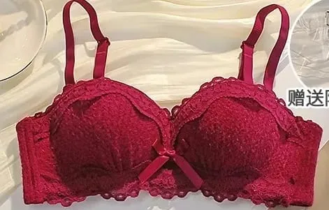Women Strapless Wireless Bra Anti-Slip Half Cup Small Bust Compression Enhancer Anti-Sag Soft Sexy Lingerie Underwear Set