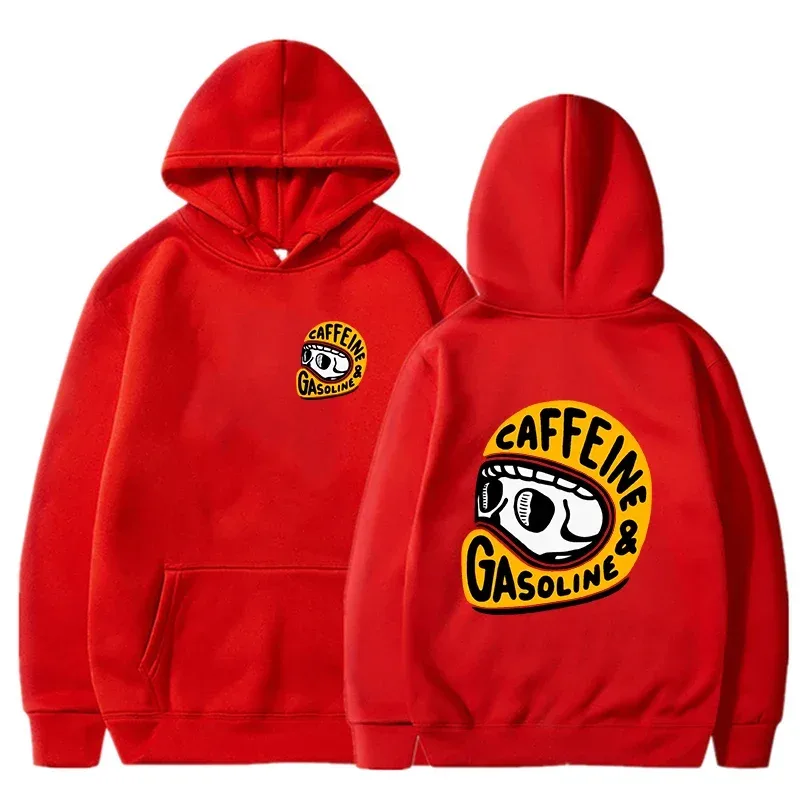 2026 Spring Autunm Men's Hoodies Gothic Harajuku Biker Skull Graphic New Men Fashion Hoody Tops Dark Punk Skulls Retro Pullover