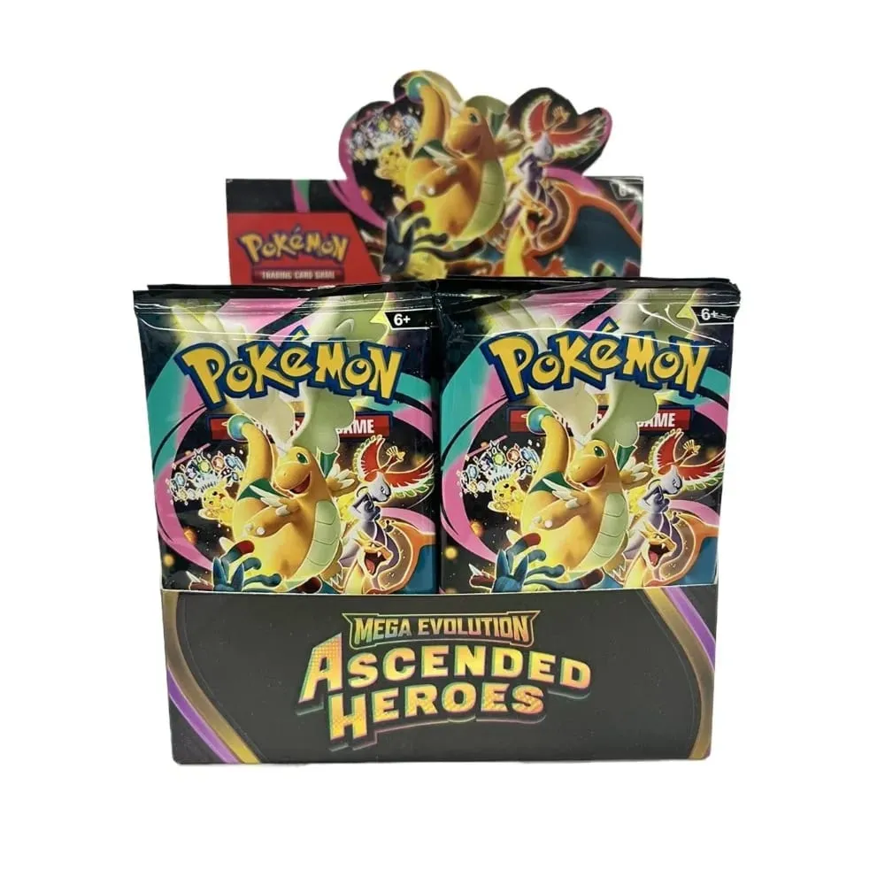 fun 40-360Pcs/Set Pokemon Card MEGA EVOLUTION Phantasmal Flames English Booster Battle Card Anime Fans Kids Birthday Gift Toy