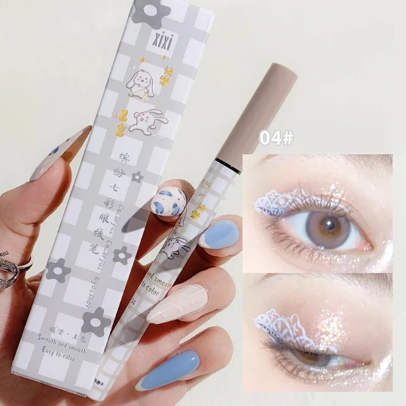 Crayon Eyeliner liquide coloré mat, imperméable, ne fleurit pas, stylo Eye-Liner liquide longue durée, maquillage pour les yeux, cosmétiques