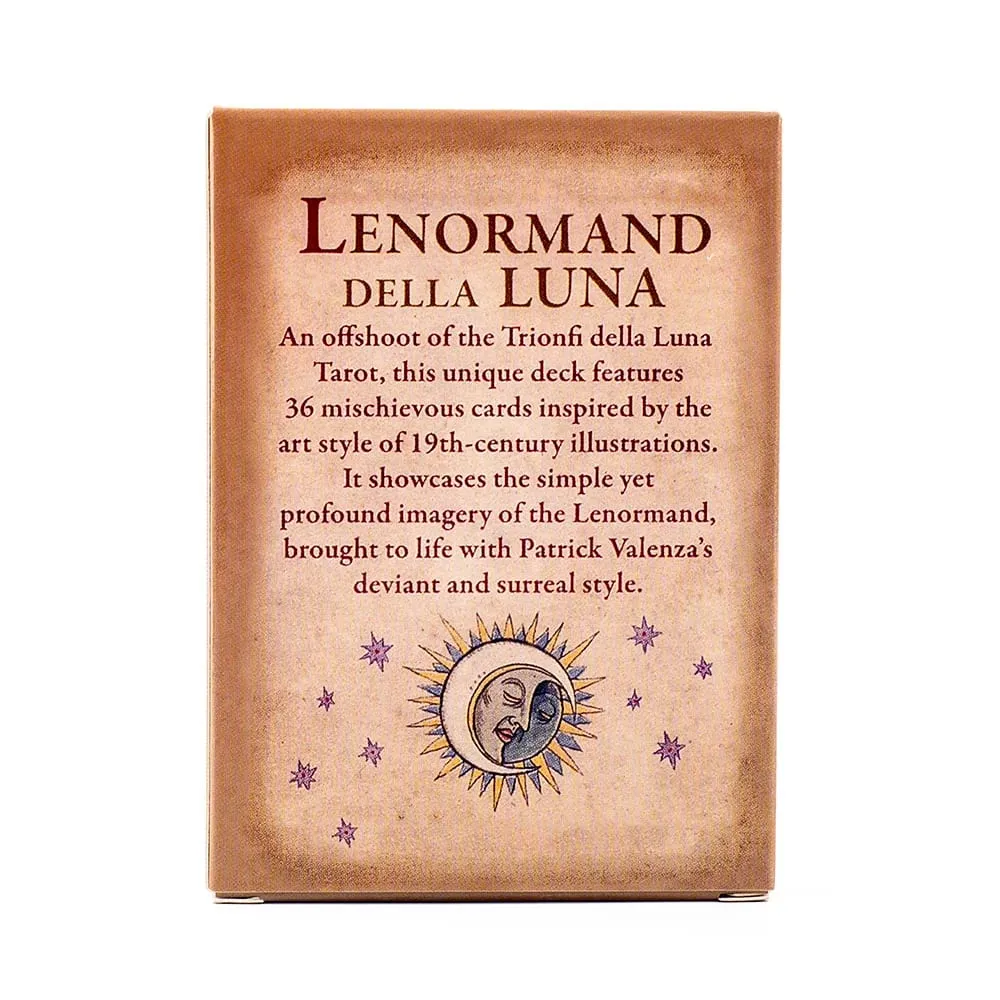 Lenormand Della Luna Tarot Deck 36 Stk Divination Fate Tarot Oracle Cards Party Entertainment Brætspilskort 7,3*10,2cm