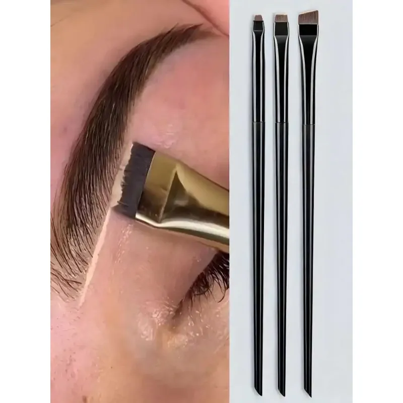 3Pcs/set Blade Eyeliner Brushes Eyebrow Brush Portable Flat Fine Eye Liner Brow Contour Makeup Brush Make Up Tool Wholesale