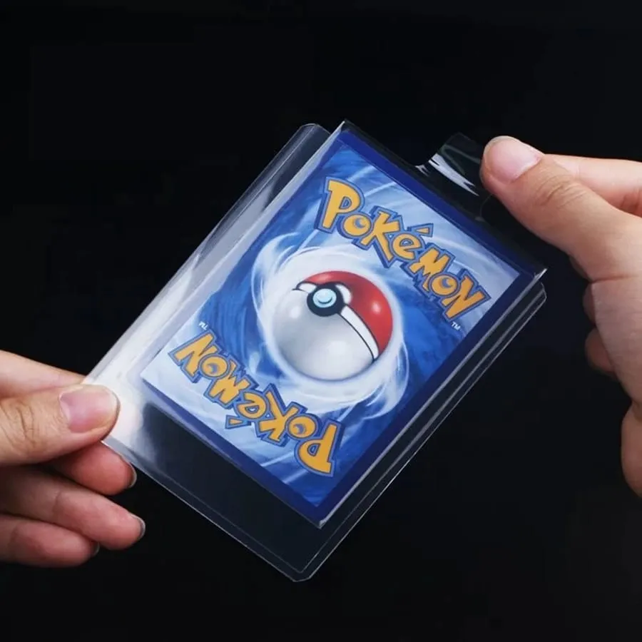 65*90mm 100pcs Bulge Games Card Sleeves For Pokemon Cards Transparent Playing Protector Trading Folder Case Holder Kids Toy Gift