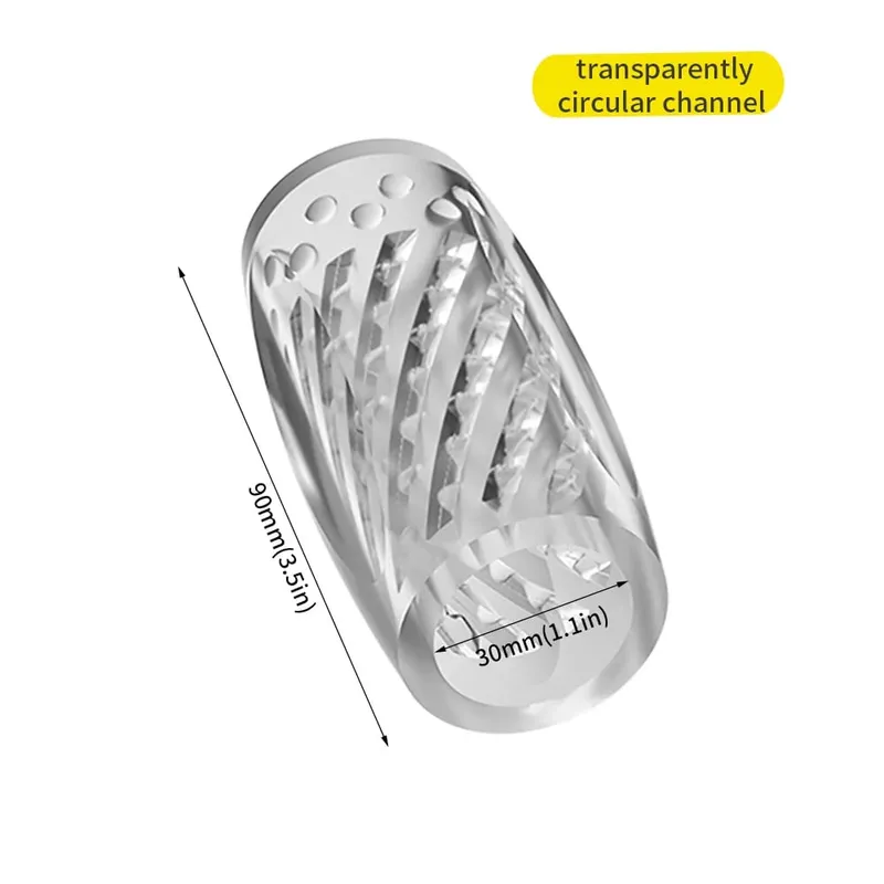 Transparent Masturbation for Men Pleasent Aircraft Cup Device Soft Pocket Vaginal Sleeve Training Adult Blowjob Sex Toy for Male — image 8