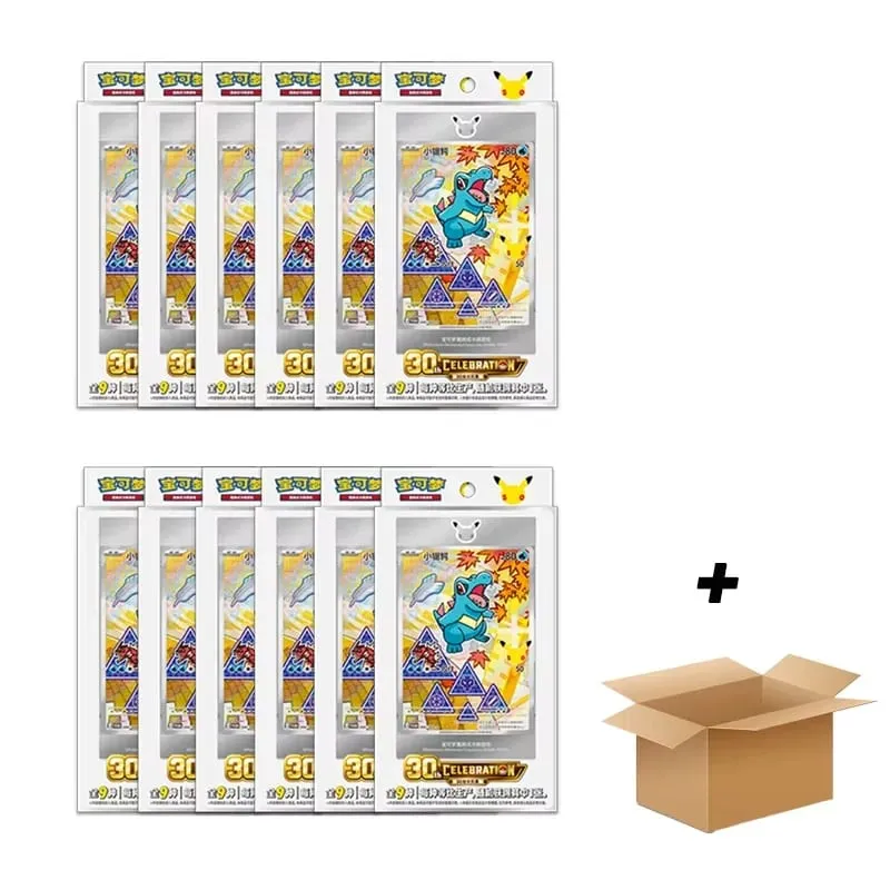 Original Pokemon 30th Anniversary Vol.1 Vol.2 Vol.3 Original Partner Special Illustration Set Gift Box PTCG Collectible Cards