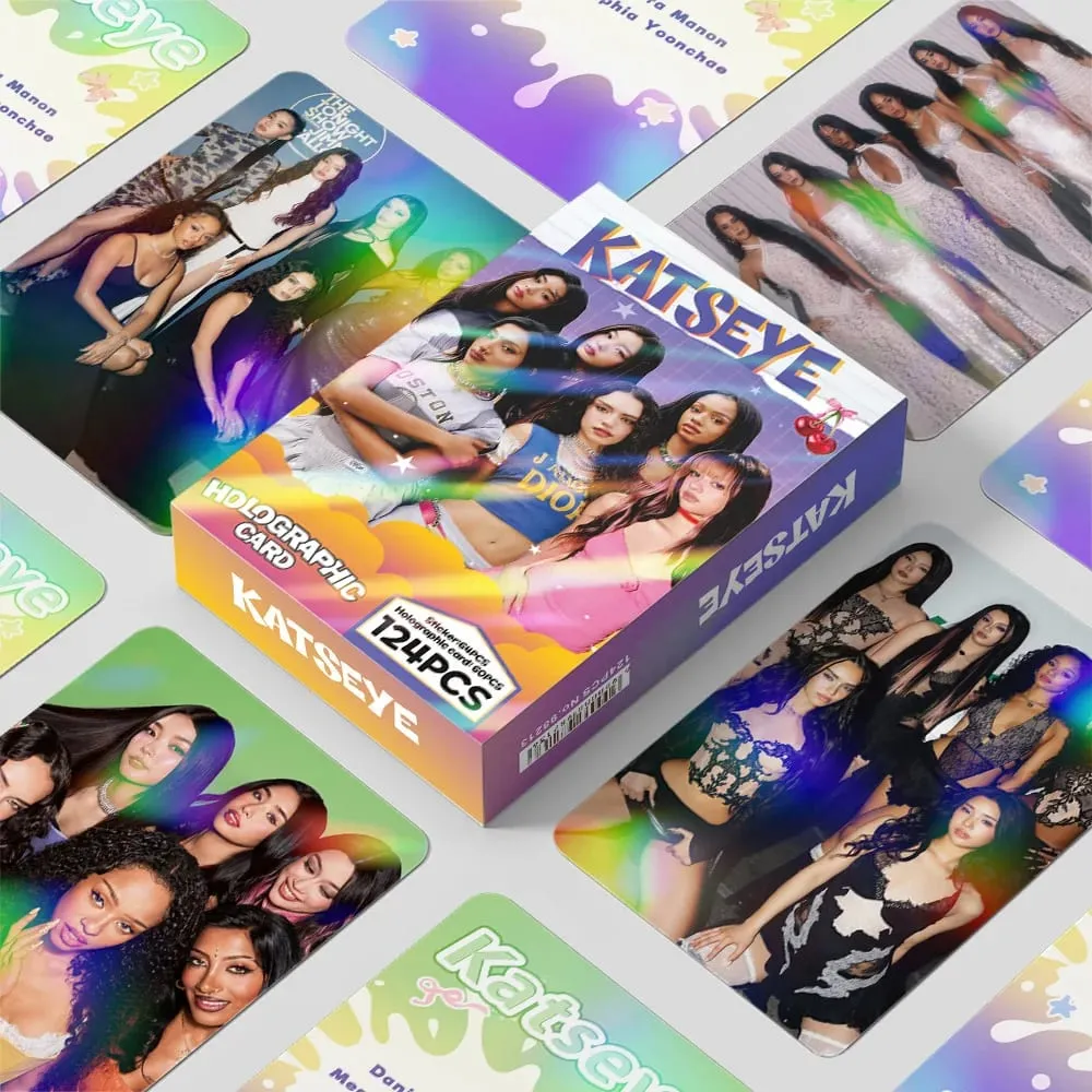 124pcs KATSEYE New Album Photocards Stickers Kpop Merch Lomo Cards Set Fans Collection Cards Gifts — image 2