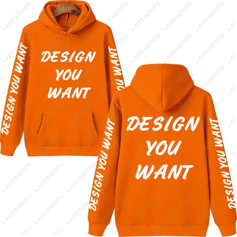 Personalisiertes Foto-Hoodie für den Herbst, wärmendes und bequemes Sweatshirt, Unisex, lässig, individuell bedruckter Text, DIY-Hoodie-Mode