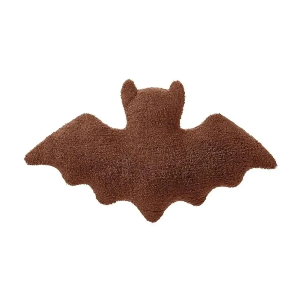 Halloween Material Bat Pillow Black White Brown Halloween Theme Bat Modeling Pillow Soft Fabric Gothic Bat For Girls — image 9