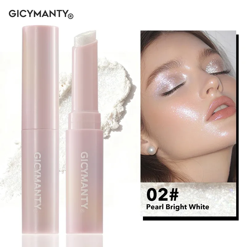 Jelly Eyeshadow Stick Holographic Pearl Shimmer and Delicate Glitter for Eye Brightening — image 7