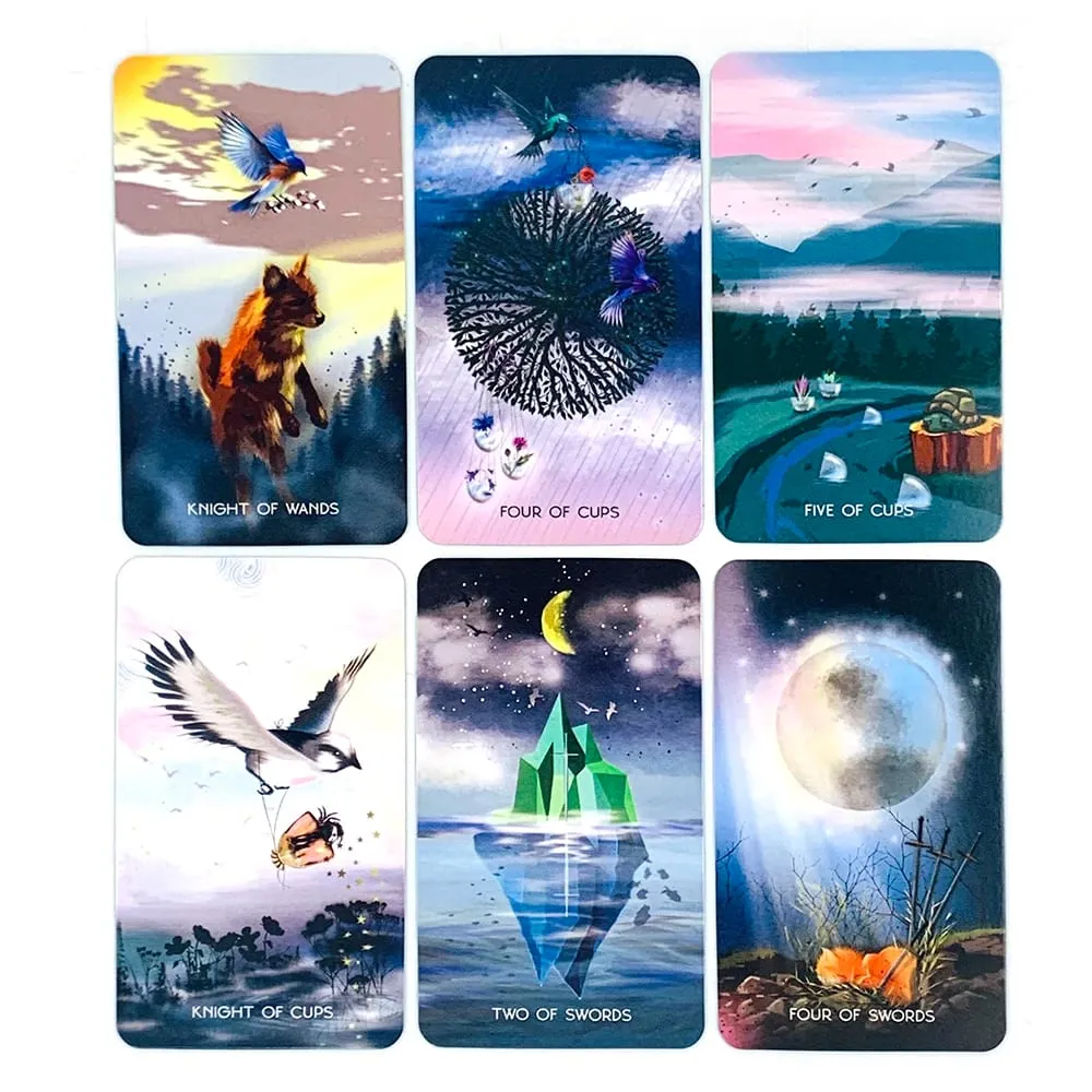 Exquisite Tarot Cards The Magic of Nature Animal Tarot Cards Of Precognition & Divination For Family Friend Party Game