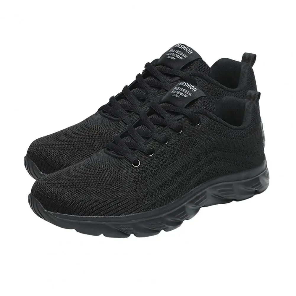 Wide Toe Box Men Shoes Men's Wide Width Mesh Sneakers Casual Sport Shoes for Travel Work Lightweight Flat Lace-up Mountaineering