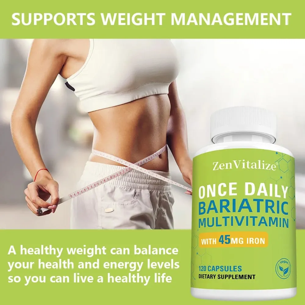 Daily Multivitamin & Minerals Capsules with Iron Immunity Energy Hair Skin & Nail Support Nutrition After Bariatric Surgery — image 5