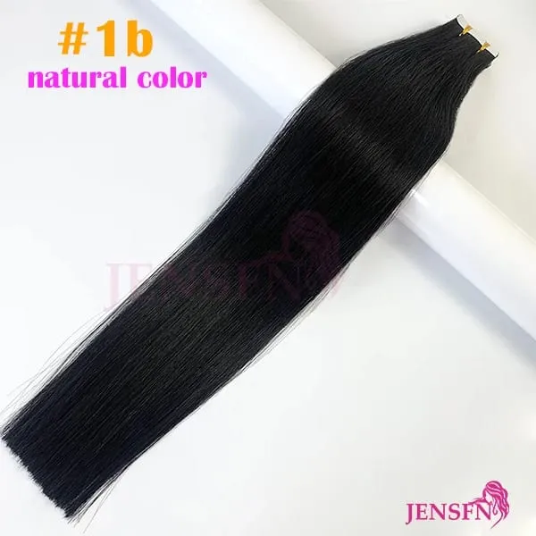 High Quality Tape In Hair Extensions Straight 100% Remy real Human Hair 16"-22"Inch PU Skin Weft Tape Ins