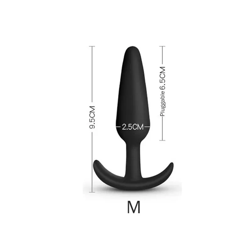 3 verschiedene Größen Analplug weiches Silikon Anal Butt Plug Stimulator Erwachsene Sexspielzeug für Männer/Frauen Prostata-Massagegerät Analtrainer