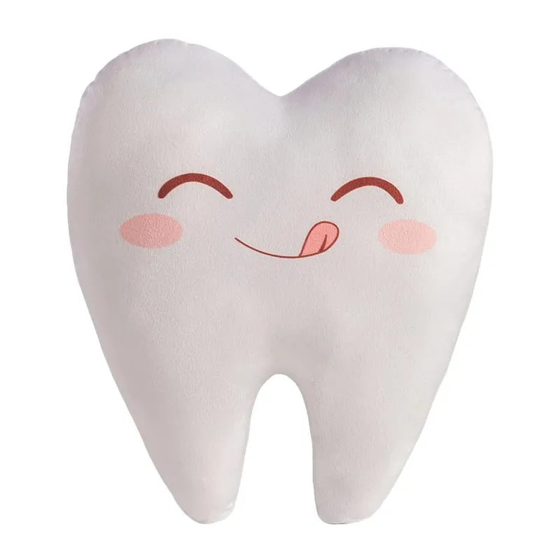 Simulation Lovely Tooth Plush Toys Cute Expression White Teeth Stuffed Soft Pillow Funny Sofa Cushion Gift For Children Gifts