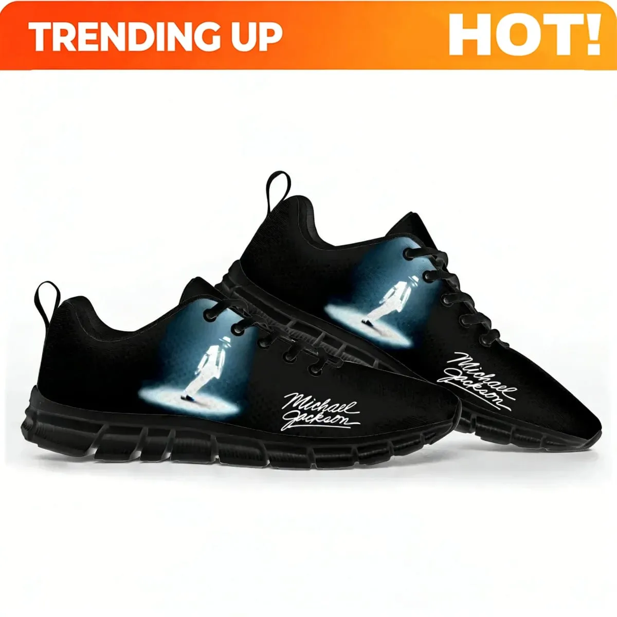 Michael Jackson Pop Singer Dancer Sports Shoes Mens Womens Teenager Kids Custom Sneakers Custom High Quality Couple Shoes