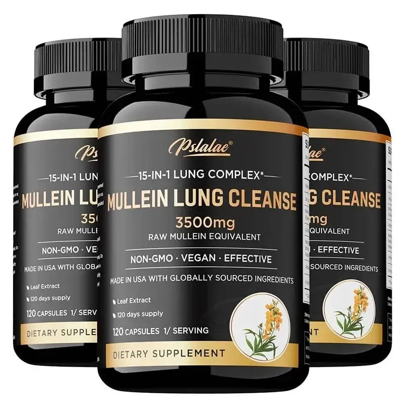 Mullein 清肺 - 吸菸者的呼吸補充品 素食膠囊 - 清肺 肺部健康 免疫補充劑 — image 11