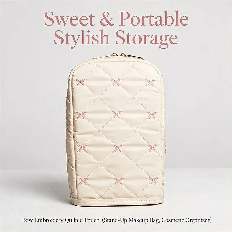 Standing Makeup Brushes Storage Bag Large Capacity Waterproof PU Leather Cosmetic Tools Organizer For Makeup Brushes Lipsticks