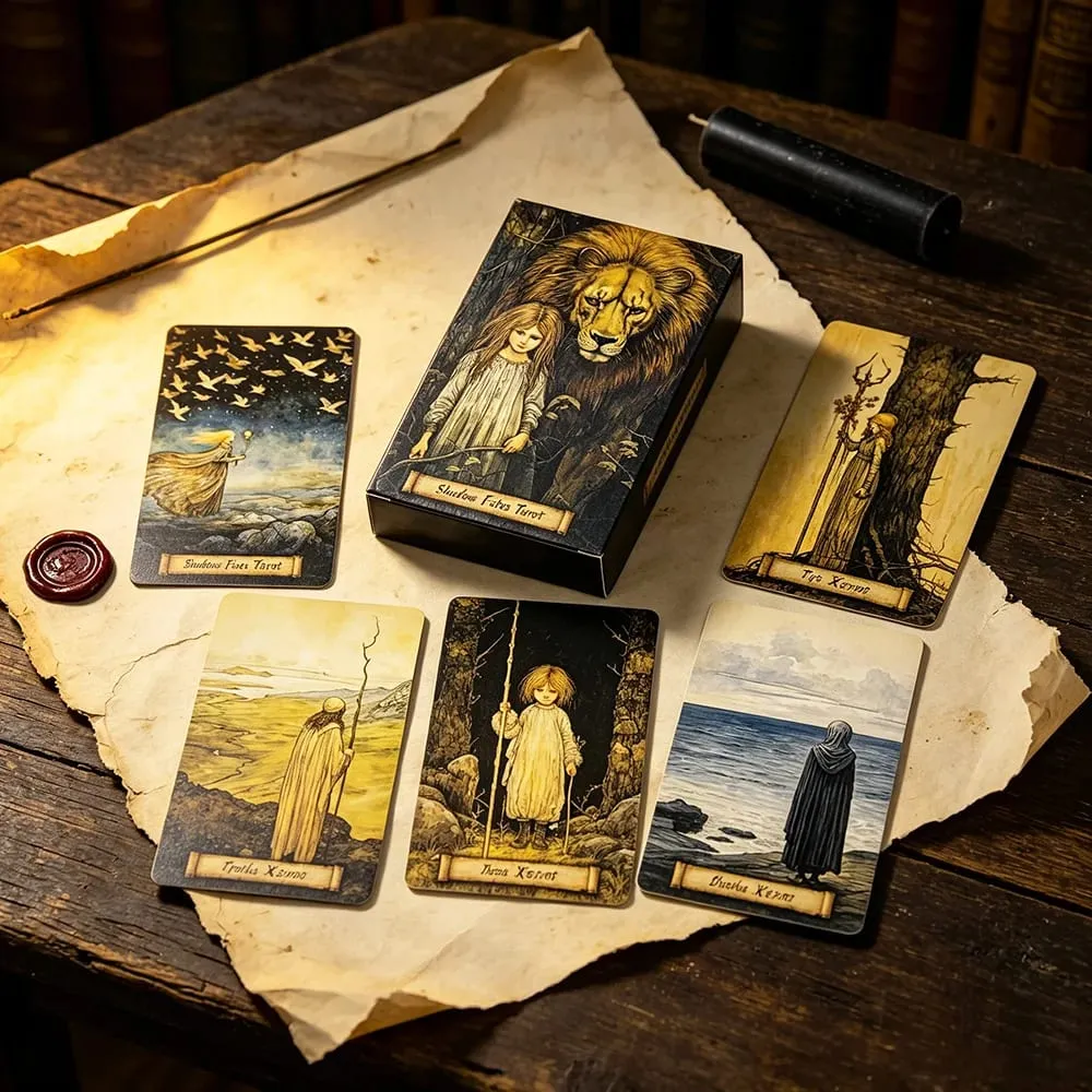 Shadow Fates Tarot Deck - 78 Cards Meditation Divination Cards for Self-Reflection & Spiritual Growth Ideal for Introverts — image 3