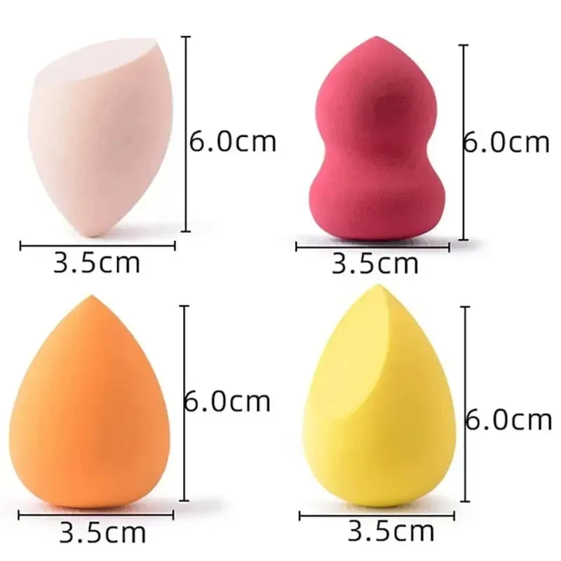 4/8/16pcs Cosmetic Puff Set Beauty Egg Wet And Dry Dual-Use Egg Makeup Foundation Sponge Air Cushion Puff Soft Makeup Tools