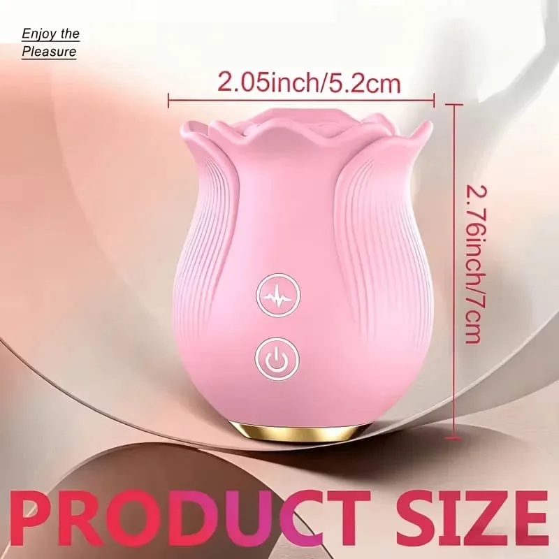 Rose Shape Vagina Sucking Vibrator Intimate Good Nipple Sucker Oral Licking Clitoris Stimulation Powerful Sex Toys for Women