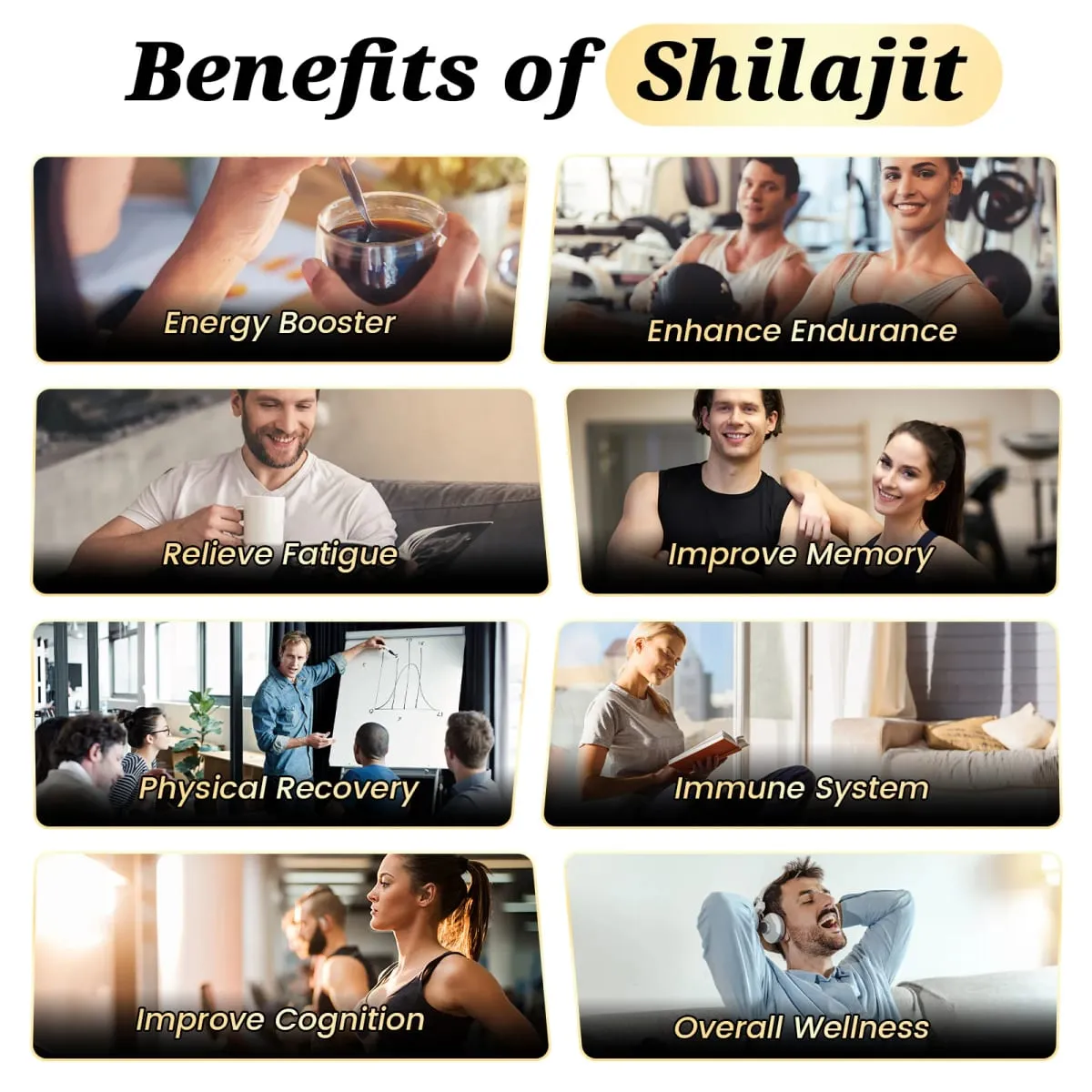 Mulittea High Purity Original Shilajit mineraltilskud med 85+ spormineraler og fulvinsyre til menneskets energiudholdenhed