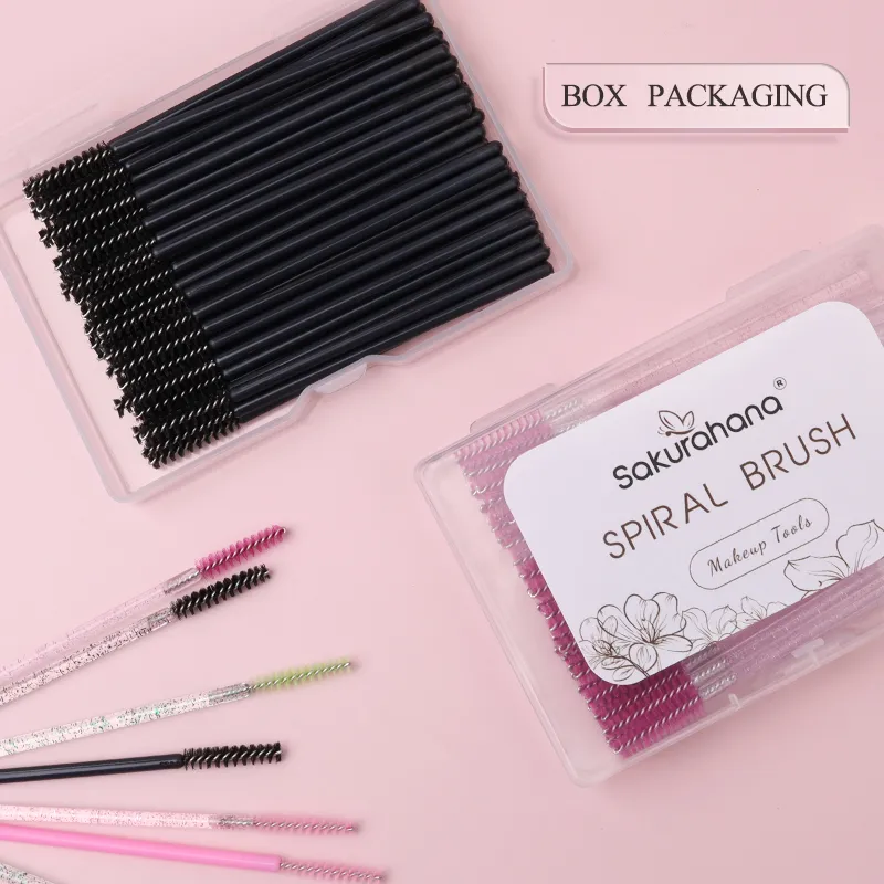 50/100pcs Disposable Mascara Wands Eyelash Spoolies Brushes Micro Lash Extension Tool Makeup Beauty Cosmetic Supply
