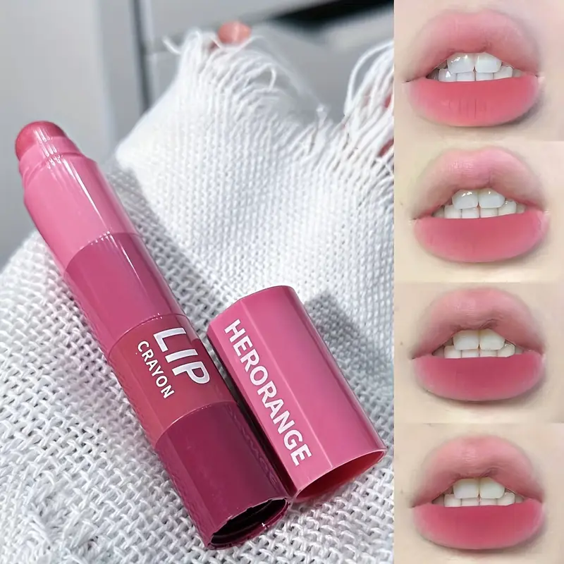 Herorange Mini Bullet Lipstick Apat na Kulay DIY Gradient Matte High Pigment Long Lasting Transfer Proof Portable Lip Makeup — image 2