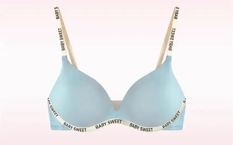 Trendy Dopamine Multicolor Seamless Bra Panty Set Sexy Push Up Small Bust Lift Wireless Soft Support Daily Party Plus Size 32-38