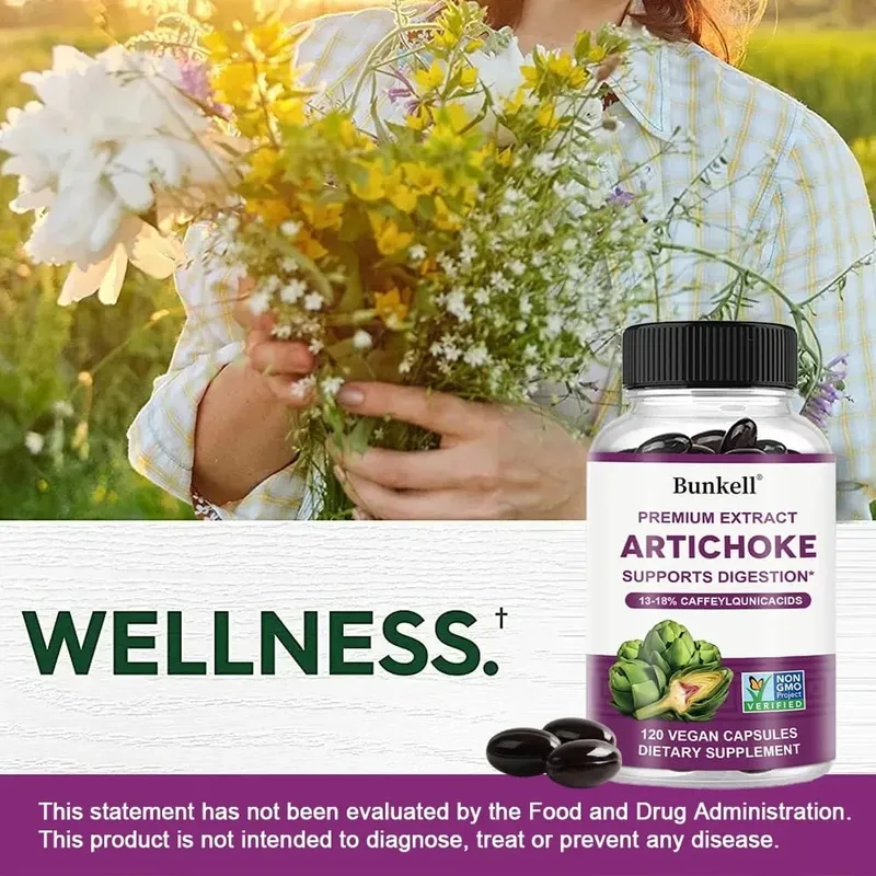 Artichoke Extract - Natural Cleansing and Detoxifying Supplement for Liver Support Immune Support and Skin Health