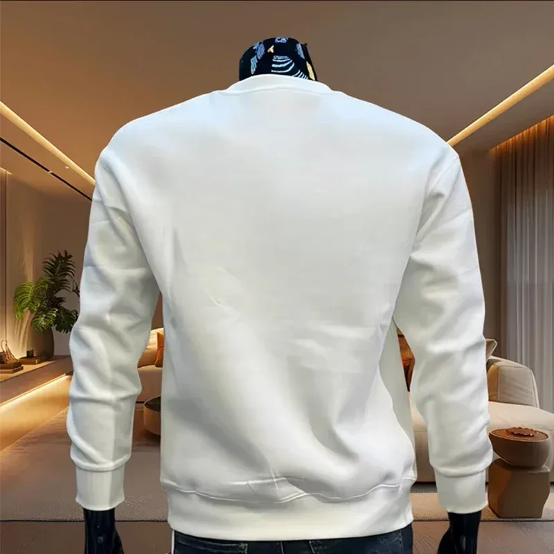 New Men's Round-Neck Long-Sleeve Sportswear, High-Quality Outdoor Casual Men's Clothing, Fashionable Spring and Autumn Sets
