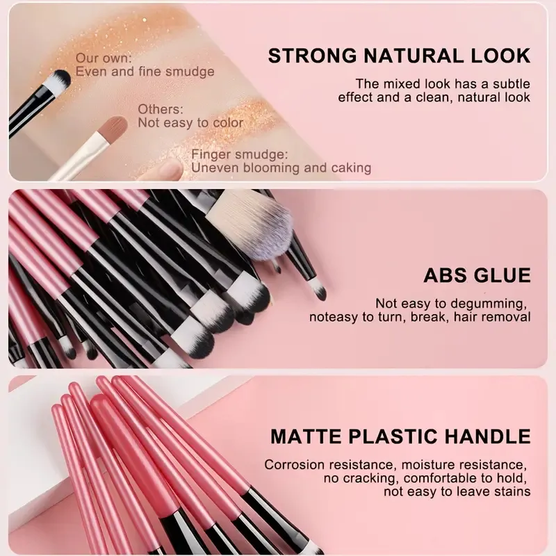 Makeup Brushes Set Premium Synthetic Kabuki Brushes Foundation Concealer Powder Blush Blending Face Eyeshadow Cosmetic Brushes S