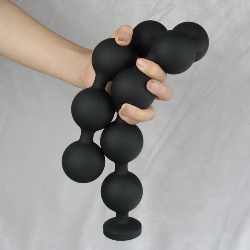 Silicone Anal Beads Dilator Huge Annals Balls Ass Anus But Butt Plug Anal Plug Buttplug Analsex Long Anal Sex Toys for Men Women